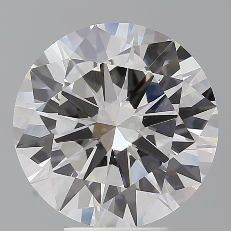 5.50 Carat Round Shaped, Excellent Cut, F Color, VS1 Clarity, IGI Certified Lab Grown Diamond