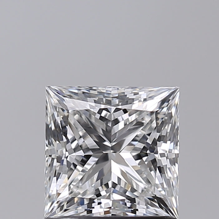 1.03 Carat Princess Shaped, Ideal Cut, E Color, VVS2 Clarity, IGI Certified Lab Grown Diamond