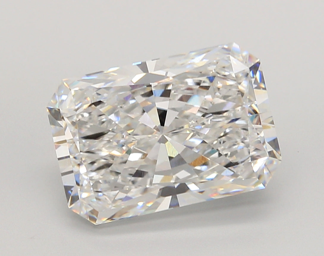5.04 Carat Radiant Shaped, Ideal Cut, E Color, VVS1 Clarity, IGI Certified Lab Grown Diamond