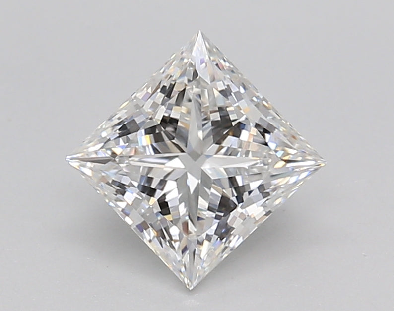 1.10 Carat Princess Shaped, Ideal Cut, E Color, VVS1 Clarity, IGI Certified Lab Grown Diamond