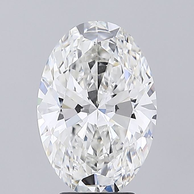 4.09 Carat Oval Shaped, Ideal Cut, F Color, VVS2 Clarity, IGI Certified Lab Grown Diamond