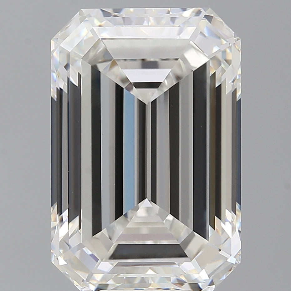 11.94 Carat Emerald Shaped, Ideal Cut, F Color, VVS2 Clarity, IGI Certified Lab Grown Diamond