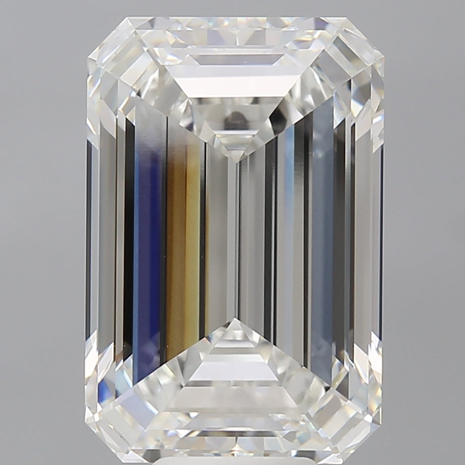 10.60 Carat Emerald Shaped, Ideal Cut, F Color, VVS2 Clarity, IGI Certified Lab Grown Diamond