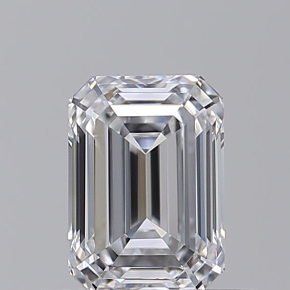 0.52 Carat Emerald Shaped, Ideal Cut, D Color, IF Clarity, IGI Certified Lab Grown Diamond