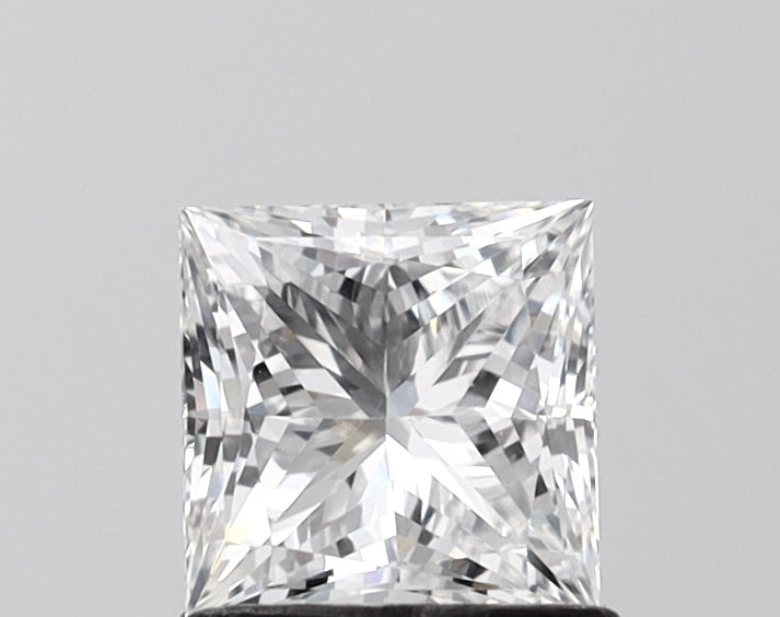 1.05 Carat Princess Shaped, Ideal Cut, E Color, VVS2 Clarity, IGI Certified Lab Grown Diamond