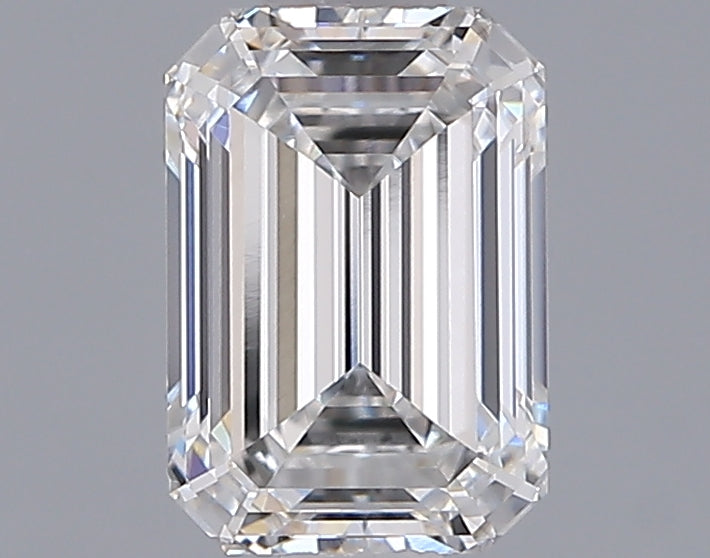 1.25 Carat Emerald Shaped, Ideal Cut, E Color, VS1 Clarity, IGI Certified Lab Grown Diamond