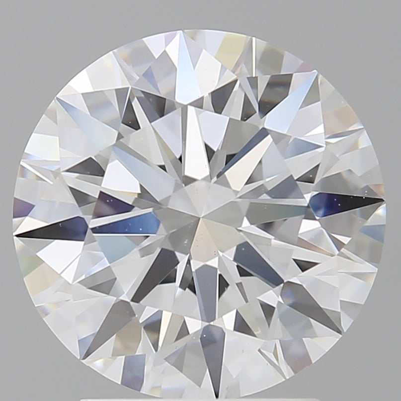 3.05 Carat Round Shaped, Ideal Cut, E Color, VVS2 Clarity, IGI Certified Lab Grown Diamond