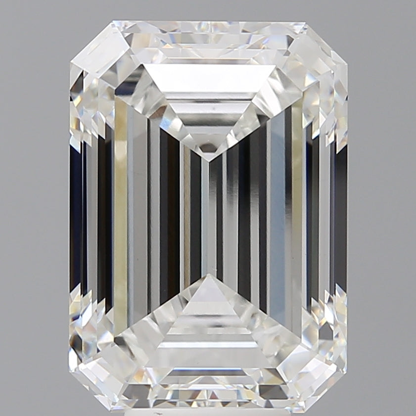 9.02 Carat Emerald Shaped, Ideal Cut, F Color, VS1 Clarity, IGI Certified Lab Grown Diamond