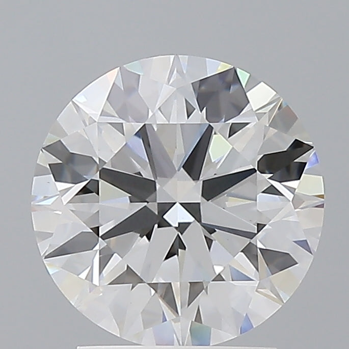 2.57 Carat Round Shaped, Ideal Cut, E Color, VVS2 Clarity, IGI Certified Lab Grown Diamond