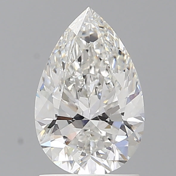 1.59 Carat Pear Shaped, Ideal Cut, E Color, VVS2 Clarity, IGI Certified Lab Grown Diamond