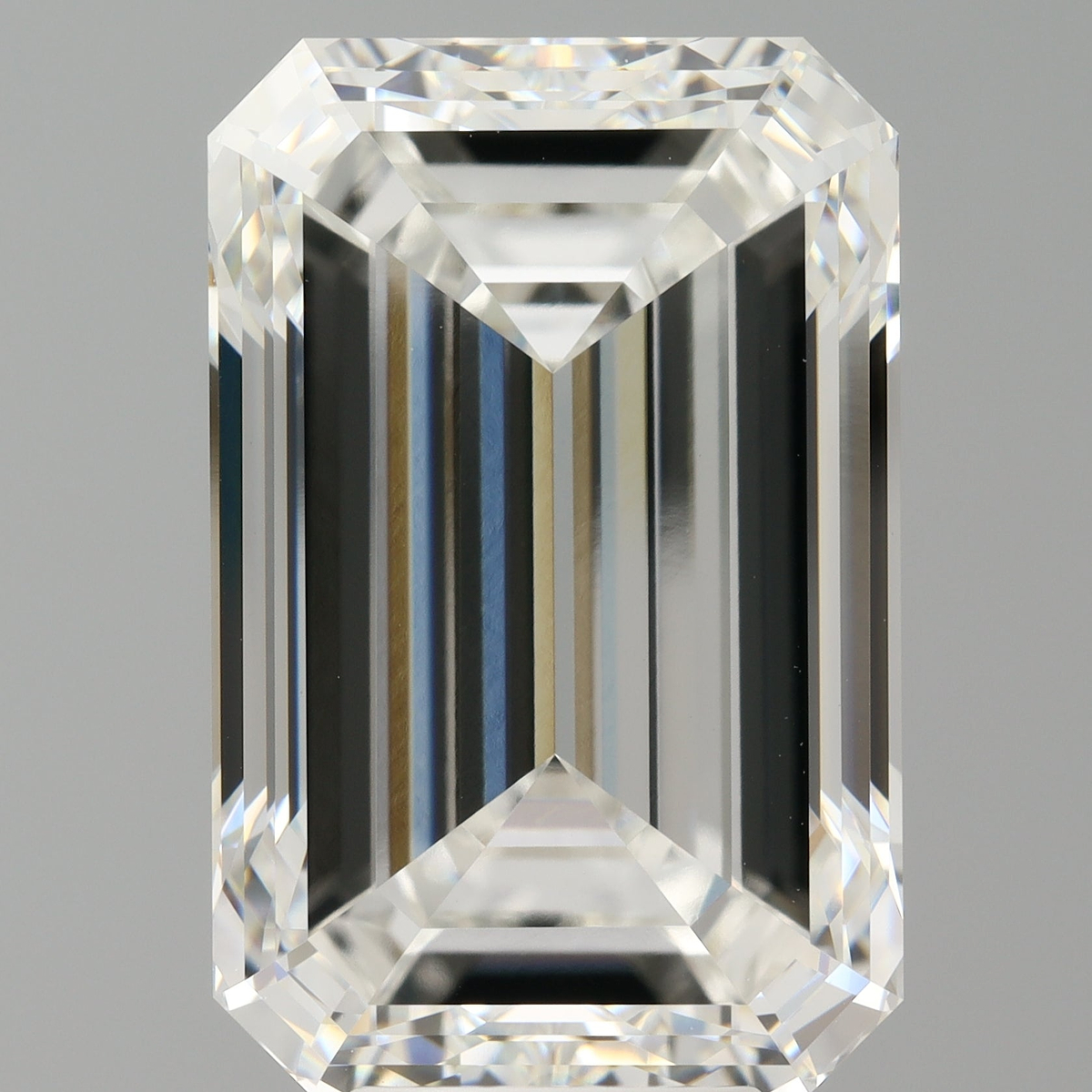 10.00 Carat Emerald Shaped, Excellent Cut, F Color, VVS2 Clarity, IGI Certified Lab Grown Diamond