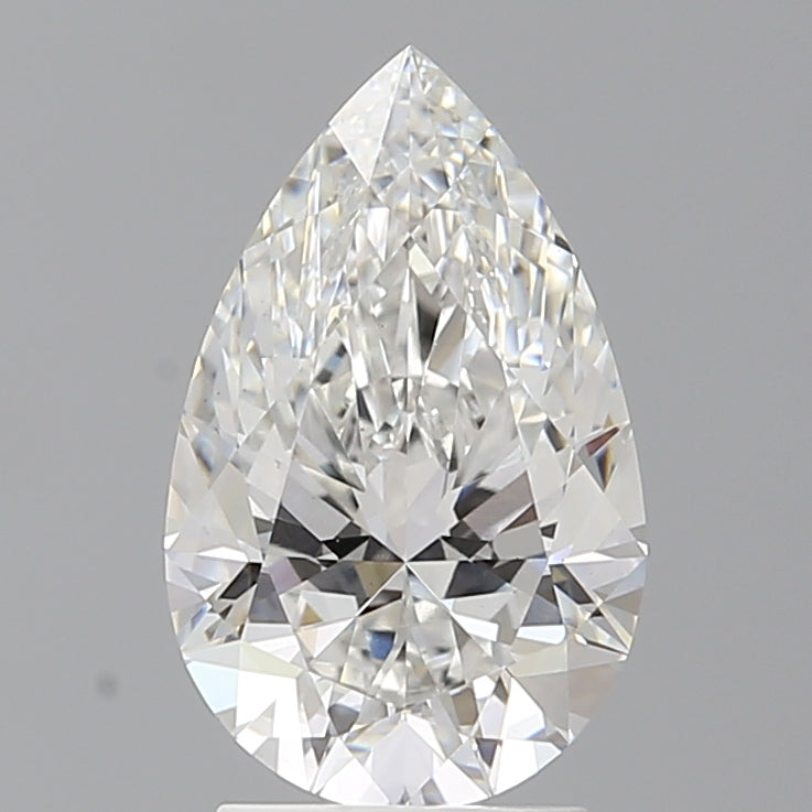2.56 Carat Pear Shaped, Ideal Cut, F Color, VS1 Clarity, IGI Certified Lab Grown Diamond