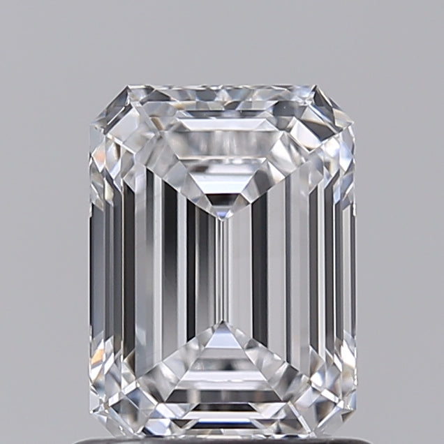 1.02 Carat Emerald Shaped, Ideal Cut, D Color, VVS2 Clarity, IGI Certified Lab Grown Diamond