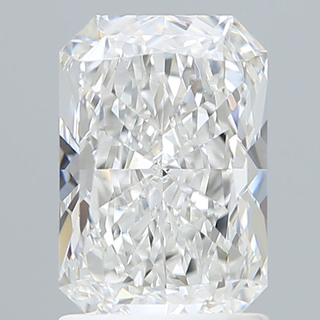1.57 Carat Radiant Shaped, Ideal Cut, D Color, VVS2 Clarity, IGI Certified Lab Grown Diamond