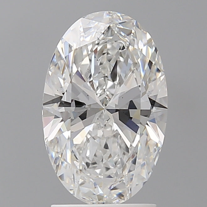 2.10 Carat Oval Shaped, Ideal Cut, E Color, VS2 Clarity, IGI Certified Lab Grown Diamond