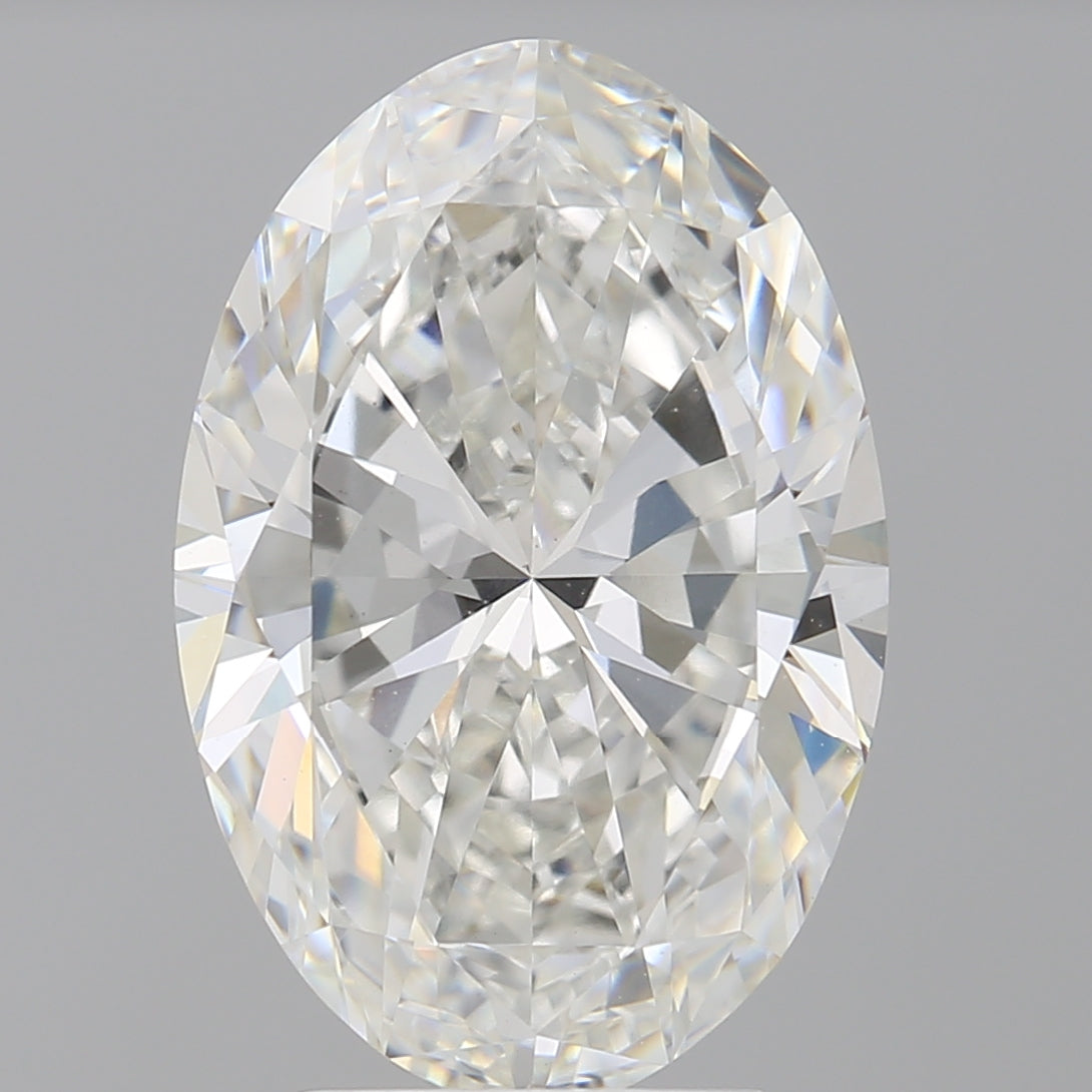 4.02 Carat Oval Shaped, Ideal Cut, F Color, VVS2 Clarity, IGI Certified Lab Grown Diamond