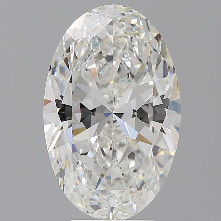 5.10 Carat Oval Shaped, Ideal Cut, F Color, VVS2 Clarity, IGI Certified Lab Grown Diamond