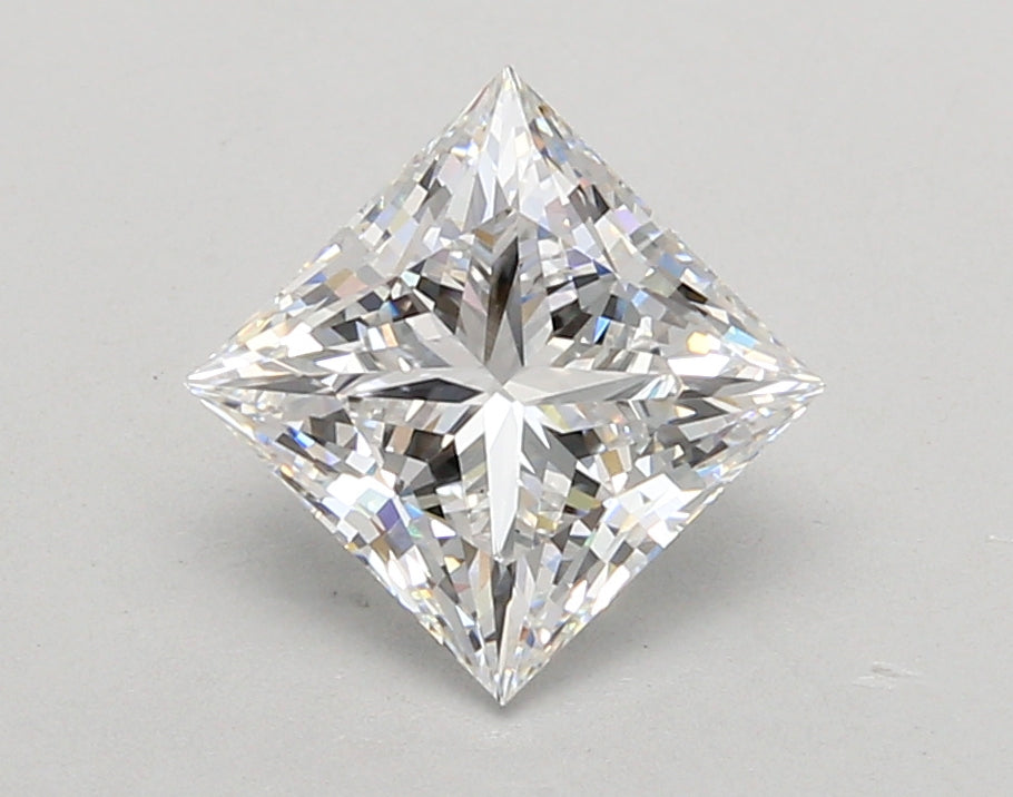 2.04 Carat Princess Shaped, Ideal Cut, D Color, VVS2 Clarity, IGI Certified Lab Grown Diamond