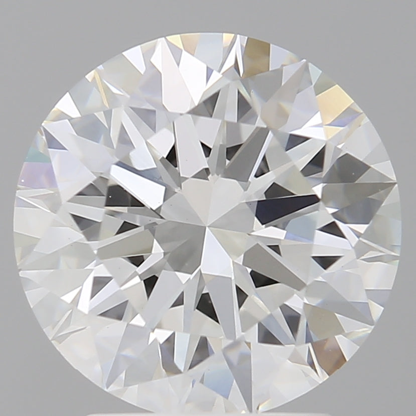 3.01 Carat Round Shaped, Excellent Cut, E Color, VVS2 Clarity, IGI Certified Lab Grown Diamond