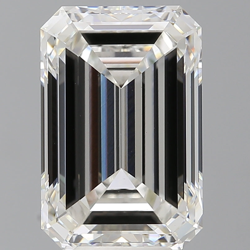 7.55 Carat Emerald Shaped, Ideal Cut, F Color, VS1 Clarity, IGI Certified Lab Grown Diamond