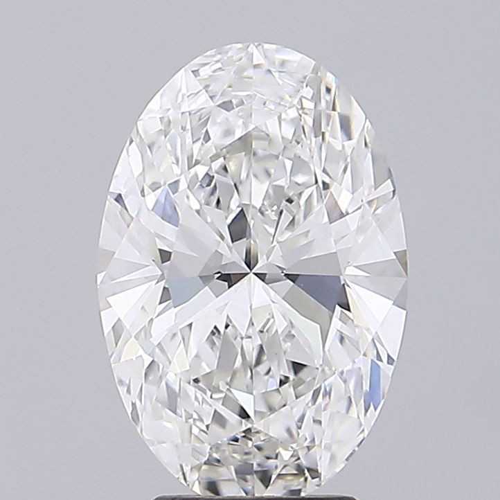 4.09 Carat Oval Shaped, Ideal Cut, F Color, VVS2 Clarity, IGI Certified Lab Grown Diamond