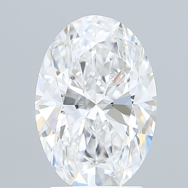 2.60 Carat Oval Shaped, Excellent Cut, D Color, VVS2 Clarity, IGI Certified Lab Grown Diamond