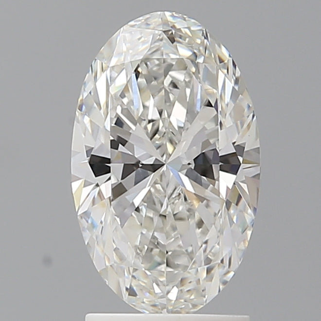 2.10 Carat Oval Shaped, Ideal Cut, F Color, VVS2 Clarity, IGI Certified Lab Grown Diamond