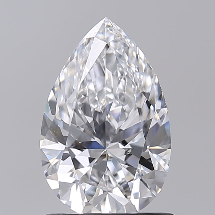 1.02 Carat Pear Shaped, Excellent Cut, D Color, VVS1 Clarity, IGI Certified Lab Grown Diamond