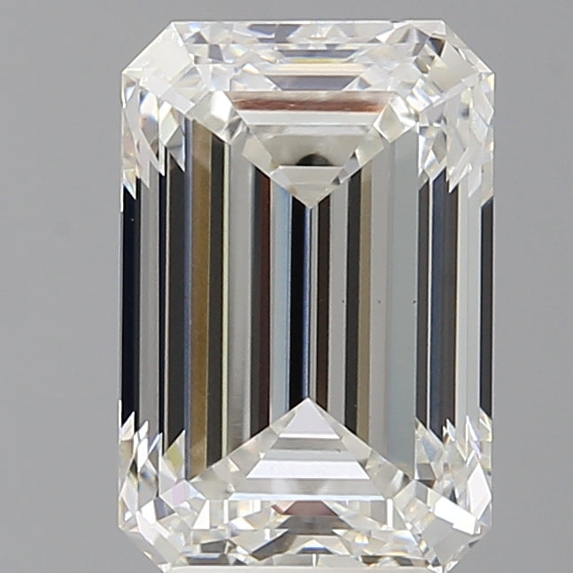 4.03 Carat Emerald Shaped, Ideal Cut, F Color, VS1 Clarity, IGI Certified Lab Grown Diamond