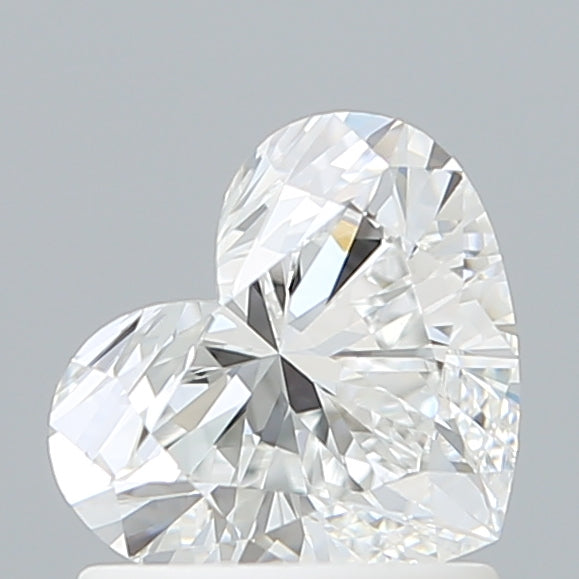 1.08 Carat Heart Shaped, Ideal Cut, E Color, VVS1 Clarity, IGI Certified Lab Grown Diamond