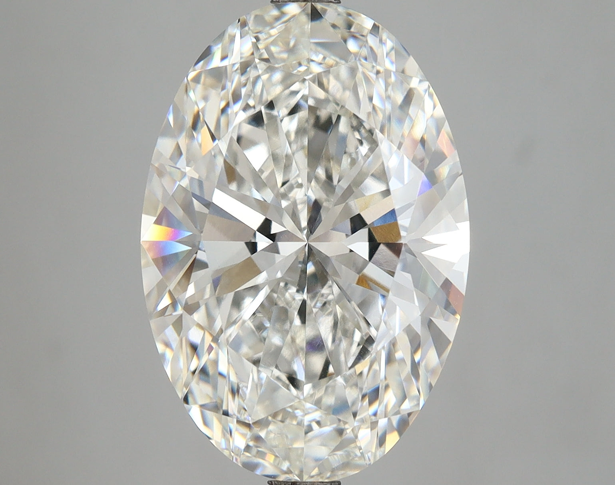 8.14 Carat Oval Shaped, Ideal Cut, F Color, VVS2 Clarity, IGI Certified Lab Grown Diamond
