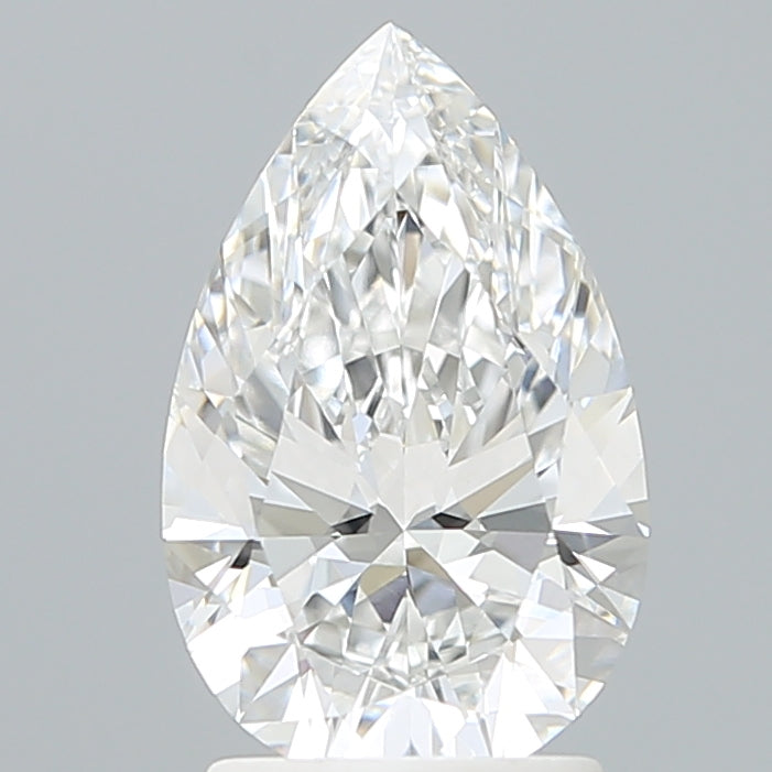 2.09 Carat Pear Shaped, Ideal Cut, E Color, VVS2 Clarity, IGI Certified Lab Grown Diamond