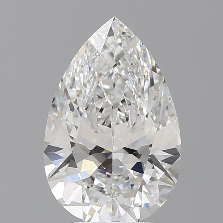 3.05 Carat Pear Shaped, Excellent Cut, E Color, VS1 Clarity, IGI Certified Lab Grown Diamond