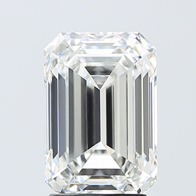 3.10 Carat Emerald Shaped, Ideal Cut, F Color, VVS2 Clarity, IGI Certified Lab Grown Diamond