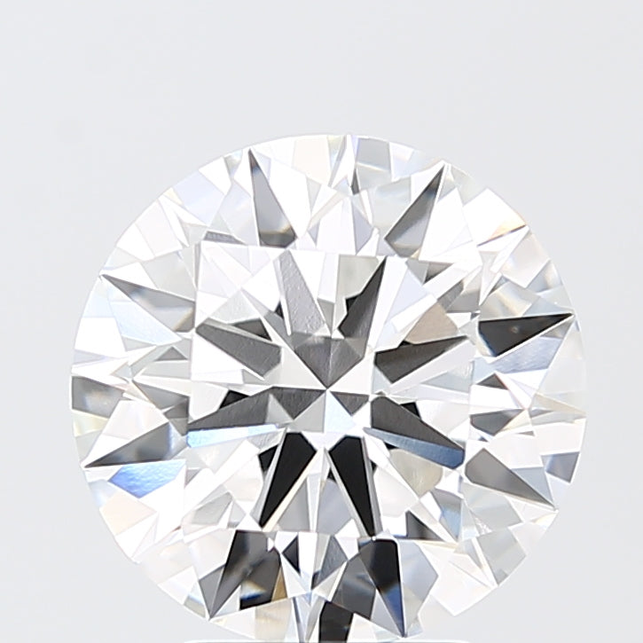 4.09 Carat Round Shaped, Ideal Cut, F Color, VVS2 Clarity, IGI Certified Lab Grown Diamond