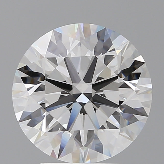 4.02 Carat Round Shaped, Ideal Cut, E Color, VVS2 Clarity, IGI Certified Lab Grown Diamond