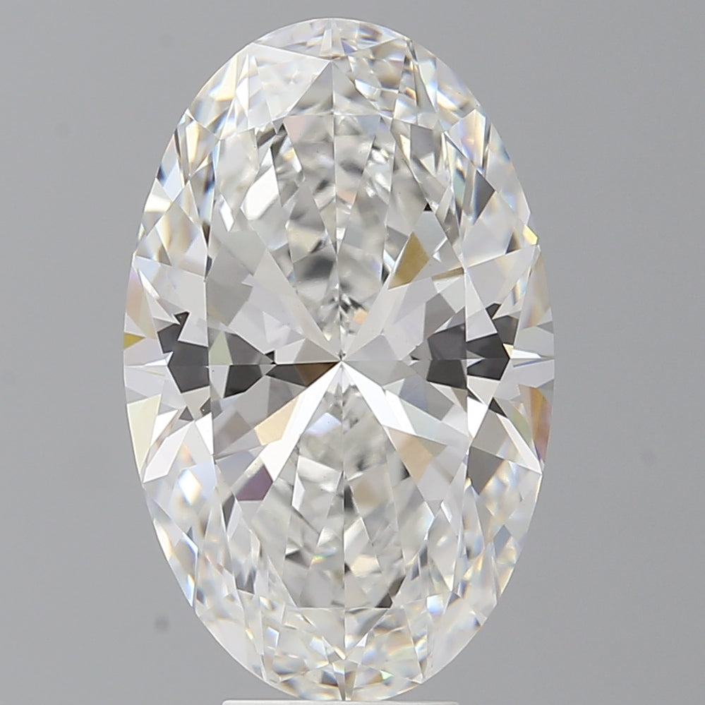 7.60 Carat Oval Shaped, Ideal Cut, F Color, VVS2 Clarity, IGI Certified Lab Grown Diamond