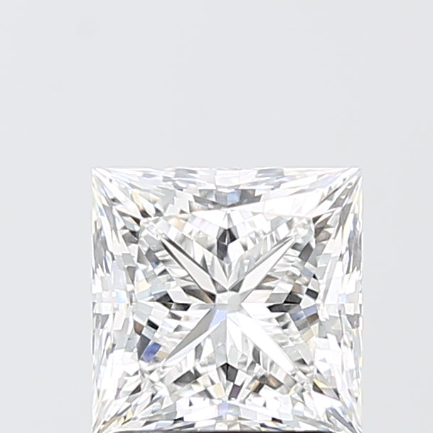 2.06 Carat Princess Shaped, Ideal Cut, E Color, VVS2 Clarity, IGI Certified Lab Grown Diamond