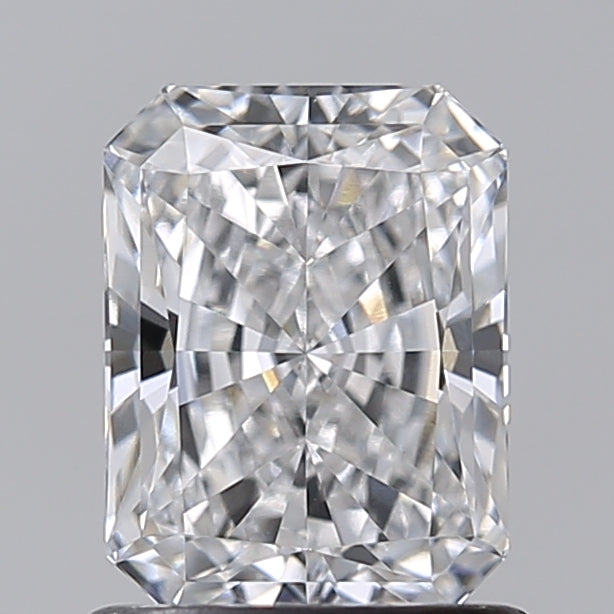 1.04 Carat Radiant Shaped, Ideal Cut, D Color, VVS1 Clarity, IGI Certified Lab Grown Diamond