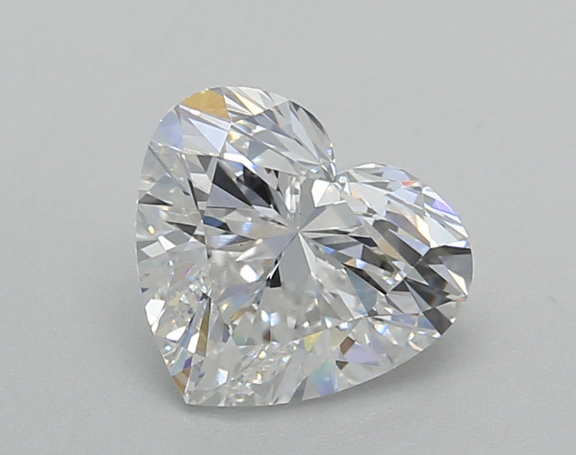 1.51 Carat Heart Shaped, Excellent Cut, D Color, VS1 Clarity, IGI Certified Lab Grown Diamond