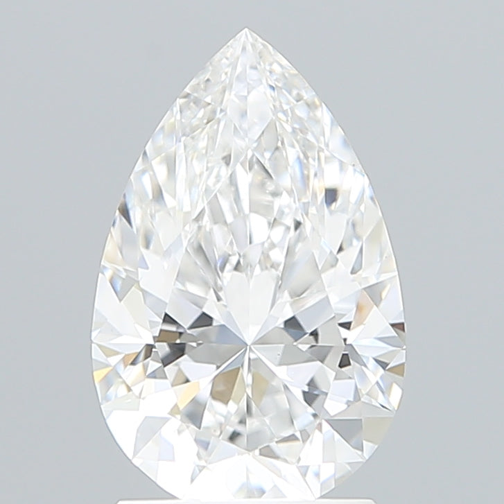 2.01 Carat Pear Shaped, Ideal Cut, E Color, VVS2 Clarity, IGI Certified Lab Grown Diamond