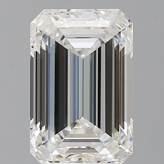 3.53 Carat Emerald Shaped, Ideal Cut, F Color, VVS2 Clarity, IGI Certified Lab Grown Diamond
