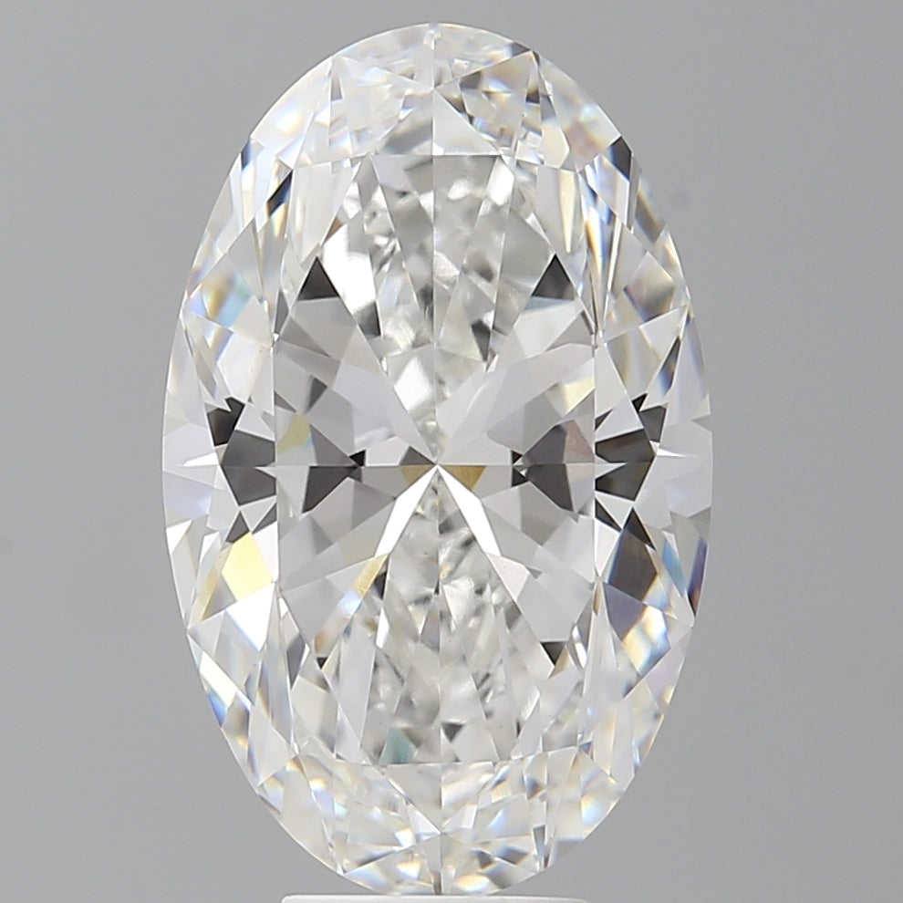7.56 Carat Oval Shaped, Ideal Cut, E Color, VVS2 Clarity, IGI Certified Lab Grown Diamond