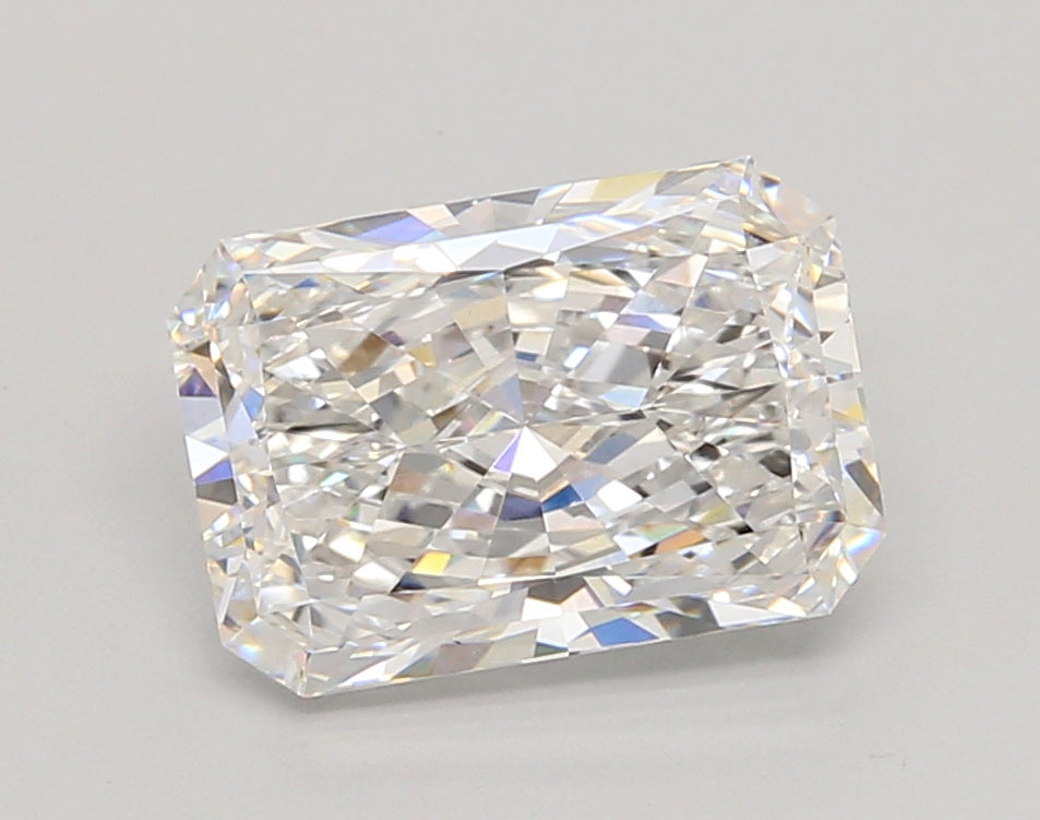 3.01 Carat Radiant Shaped, Ideal Cut, E Color, VVS2 Clarity, IGI Certified Lab Grown Diamond