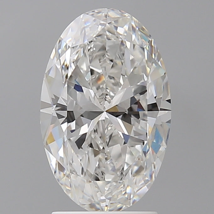 2.54 Carat Oval Shaped, Ideal Cut, E Color, VVS2 Clarity, IGI Certified Lab Grown Diamond