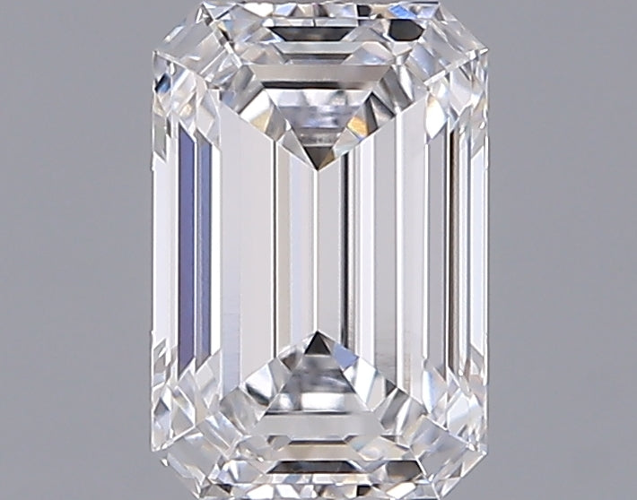 1.26 Carat Emerald Shaped, Ideal Cut, D Color, IF Clarity, IGI Certified Lab Grown Diamond