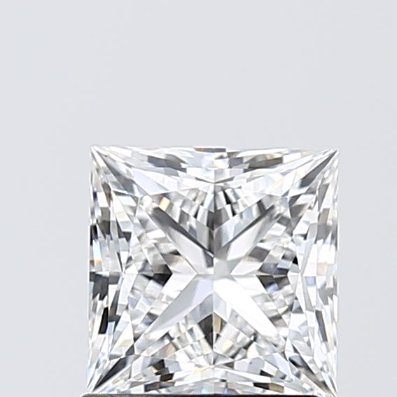 1.52 Carat Princess Shaped, Ideal Cut, E Color, VS1 Clarity, IGI Certified Lab Grown Diamond
