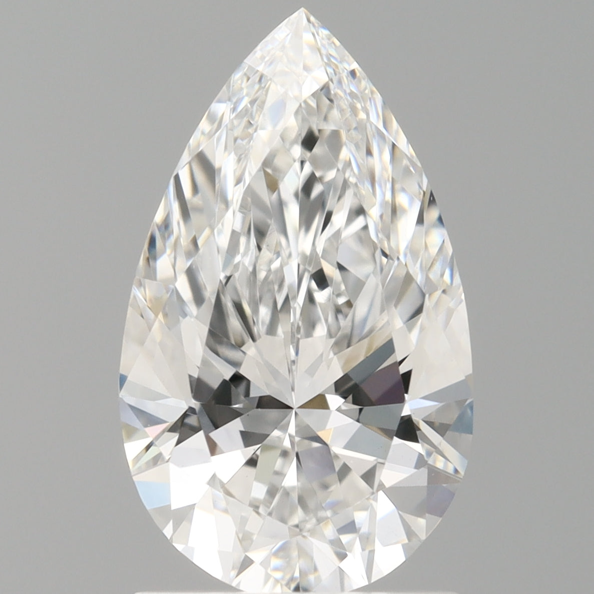 1.58 Carat Pear Shaped, Ideal Cut, E Color, VVS2 Clarity, IGI Certified Lab Grown Diamond
