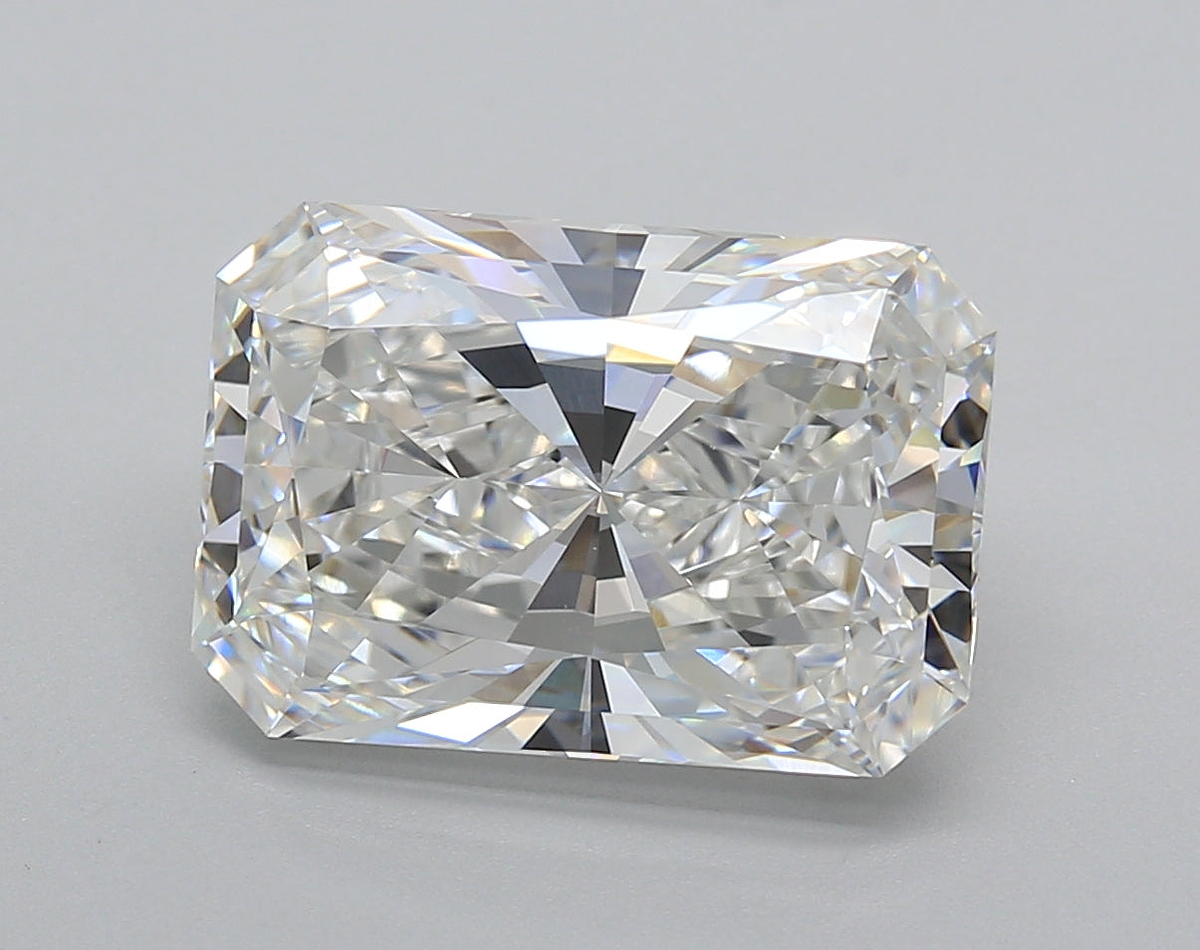 5.02 Carat Radiant Shaped, Excellent Cut, E Color, VVS2 Clarity, IGI Certified Lab Grown Diamond