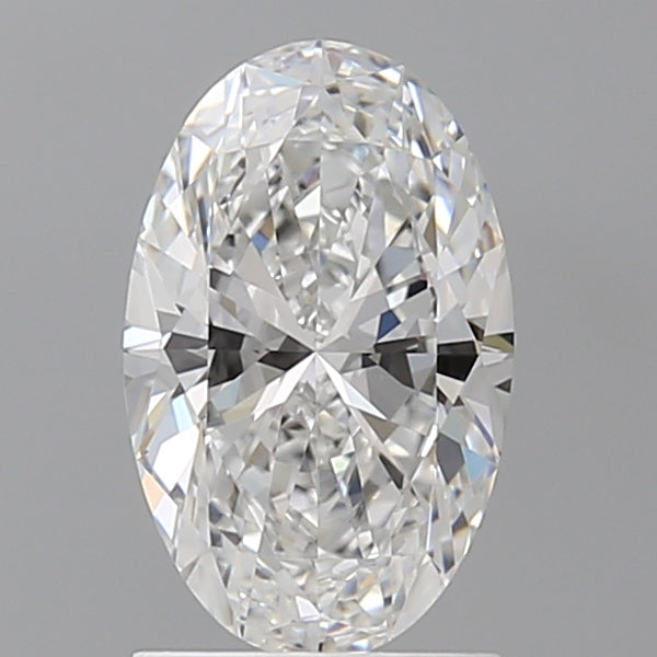 1.60 Carat Oval Shaped, Ideal Cut, D Color, VVS2 Clarity, IGI Certified Lab Grown Diamond